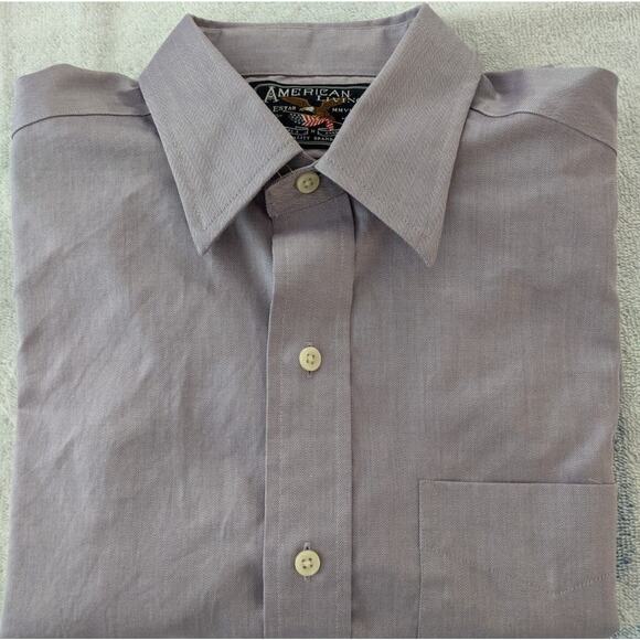 American Living Long Sleeve Button Down Shirt Men's 15 32/33 Purple 100% Cotton - Picture 1 of 6